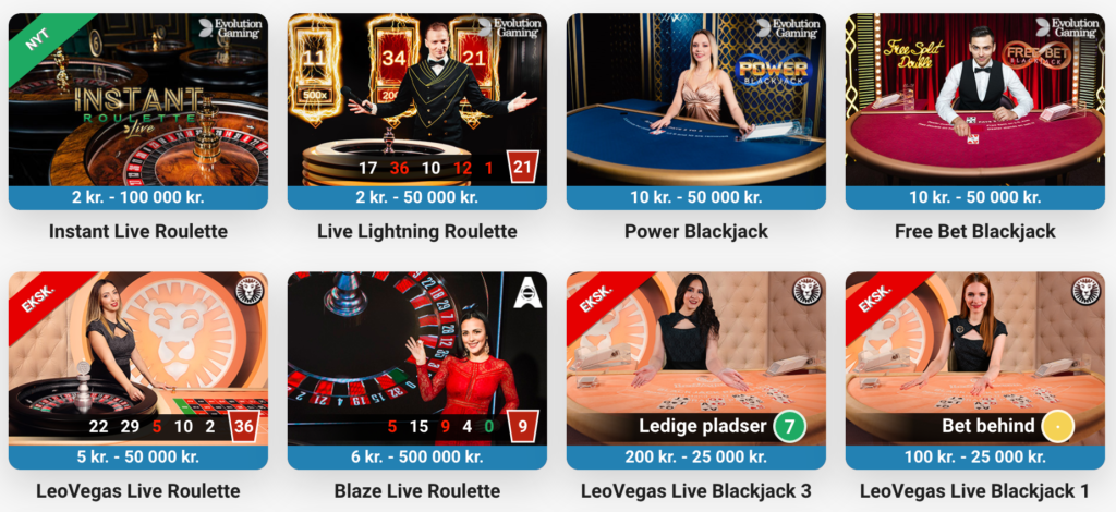 LeoVegas live casino