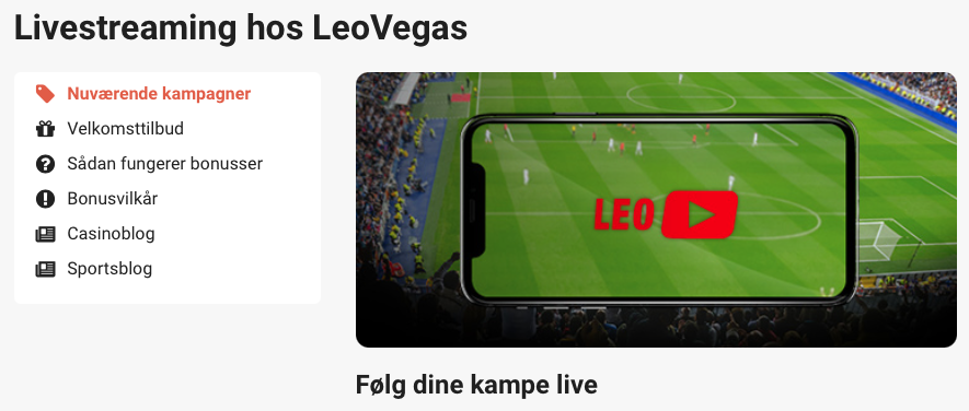 LeoVegas-live-stream-af-kampe